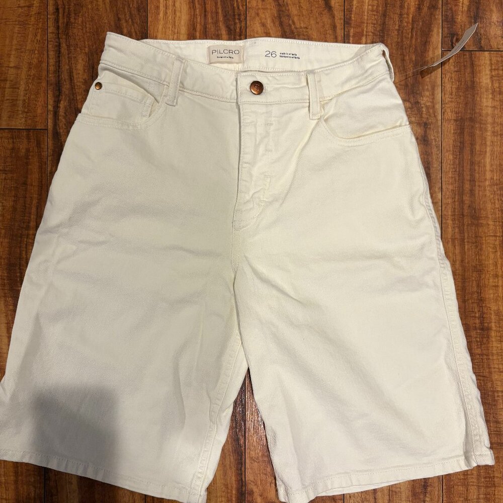 Anthrologie Pilcro Classic Bermuda Denim Shorts, Size 26